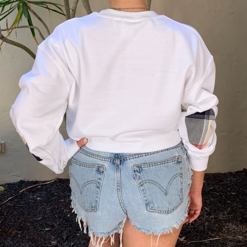 Lehigh crop drawstring patch sweatshirt - Picture 4 of 5